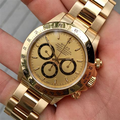 gold rolex chronograph